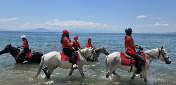 Ο καθαγιασμός των αλόγων στα νερά του Νότιου Πηλίου